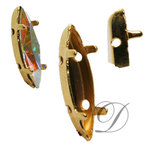 Sew on Setting for Large Navette Stone 4200 and 4200/2