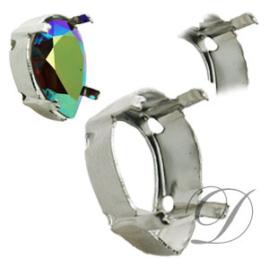 Sew on Setting for Large Pear Stone