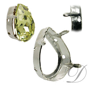 Sew on Setting for Pear Stone 4320 20 x 15 mm