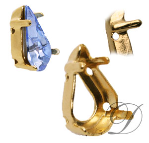 Sew on Setting for Pear Stone 4300, 4300/2 and 4328 13 x 7.8 mm