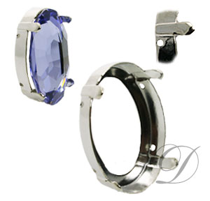 Sew on Setting for Large Oval Stone