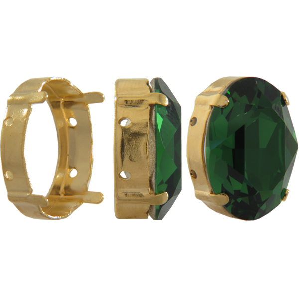 Sew on Setting for 4120 14 x 10 mm Oval Fancy Stone