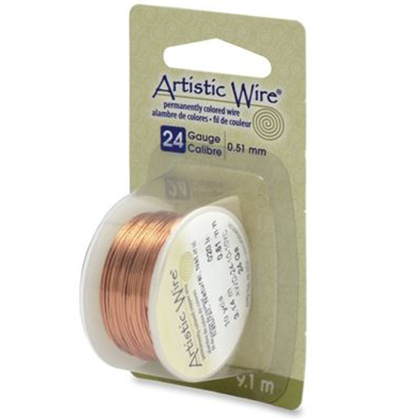 Artistic Wire, 24 Gauge (.51 mm), Natural, 10 yd (9.1 m)
