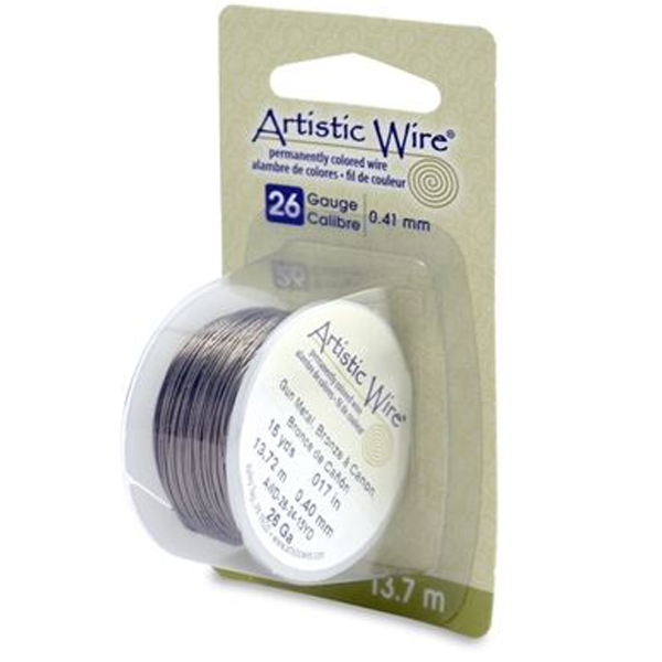 Artistic Wire, 26 Gauge (.41 mm), Antique Brass, 15 yd (13.7 m)