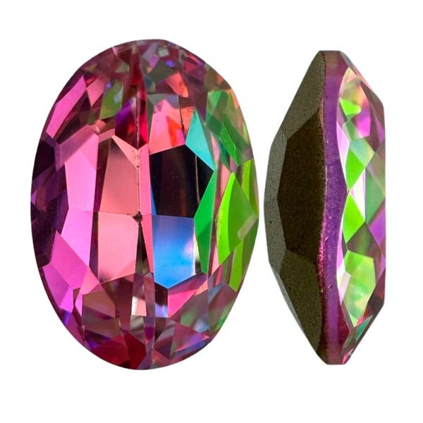 Bling! 4120 Oval Fancy Stone Rose Luminesse 14x10 mm