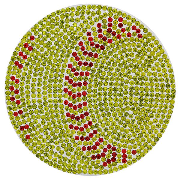 Rhinestone SoftBall Iron On Applique Patch Citrine/Lt. Siam 3"