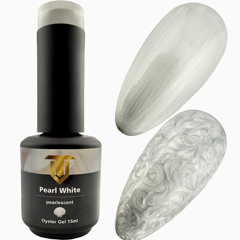Tino Vo Color Gel Polish, Pearl White Oyster Gel
