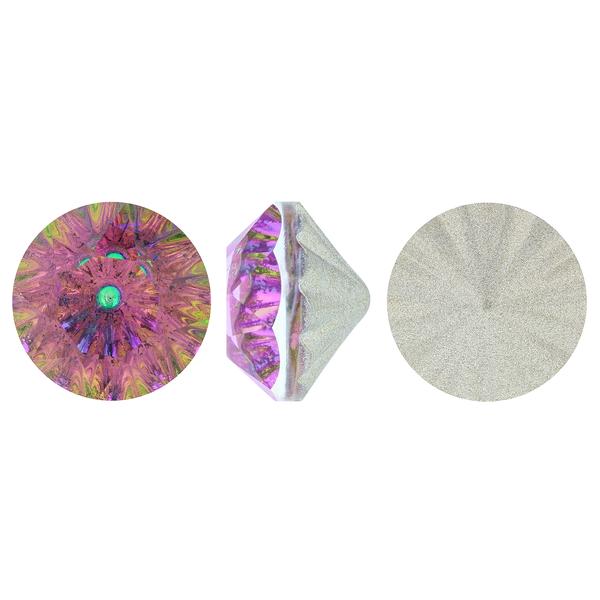 Bling! 1088/G Round Pointed Back Chatons Heliotrope ss39