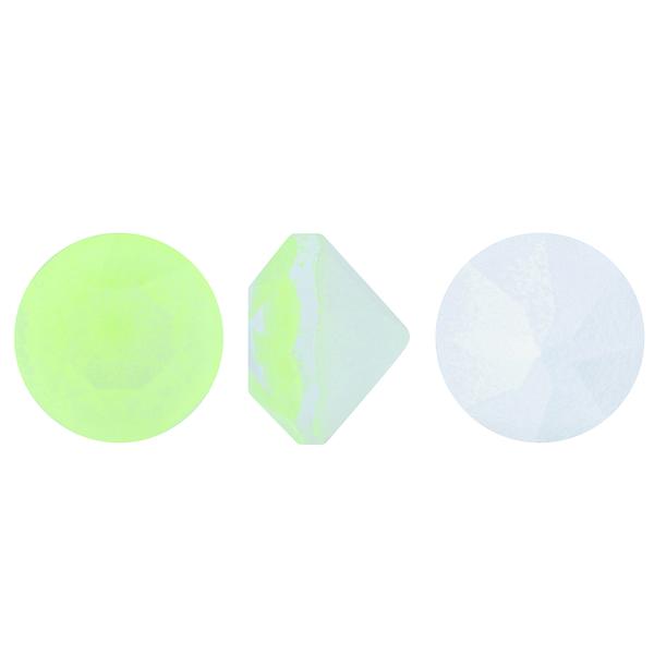 Bling! 1088 Round Pointed Back Chatons Pastel Yellow ss39