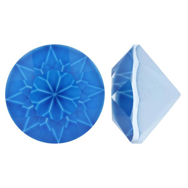 Bling! 1088 Round Pointed Back Chatons Neon Blue ss47