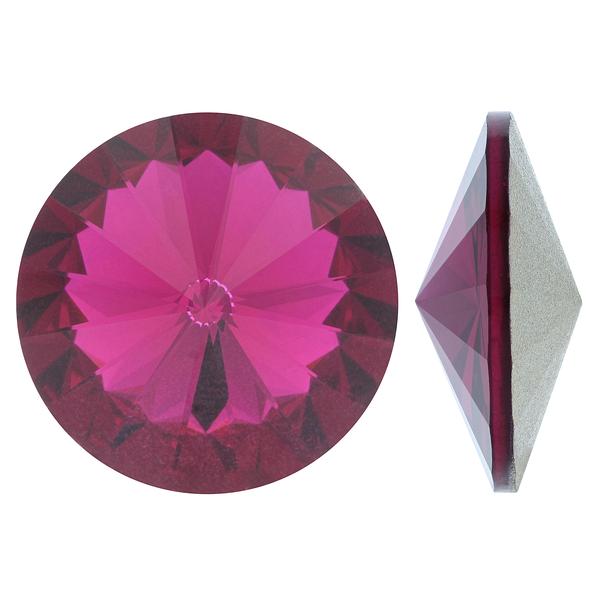 Bling! 1122 Rivoli Fancy Stone, Fuchsia 12mm