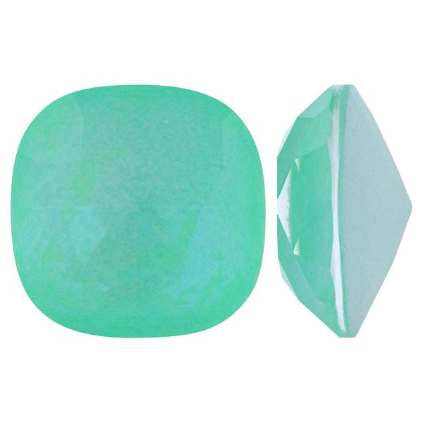 Bling! 4470 Crystal Square Cushion-Cut Fancy Stone, Greenwrap Enchanted 12mm