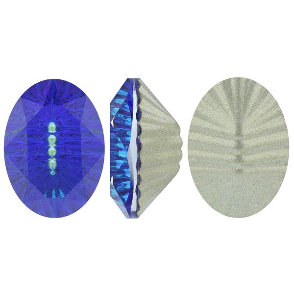 Bling! 4120G Oval Fancy Stone Bermuda Blue 14x10 mm