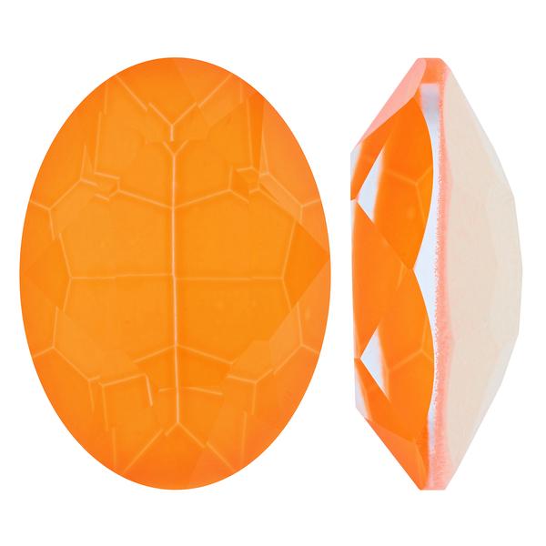 Bling! 4120 Oval Fancy Stone Neon Orange 14x10 mm