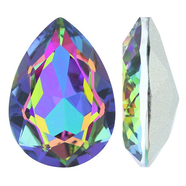 Bling! 4320 Crystal Pear Shape Faceted Fancy Stone, Volcano 14X10mm