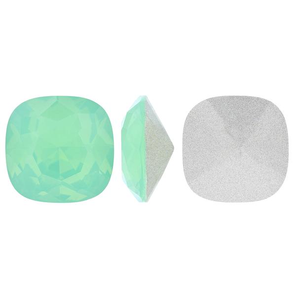 Bling! 4470 Crystal Square Cushion-Cut Fancy Stone, Chrysolite Opal 12mm