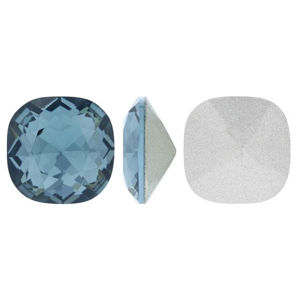 Bling! 4470 Crystal Square Cushion-Cut Fancy Stone, Indian Sapphire 12mm