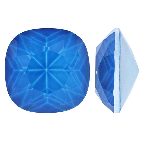 Bling! 4470 Crystal Square Cushion-Cut Fancy Stone, Neon Blue 12mm