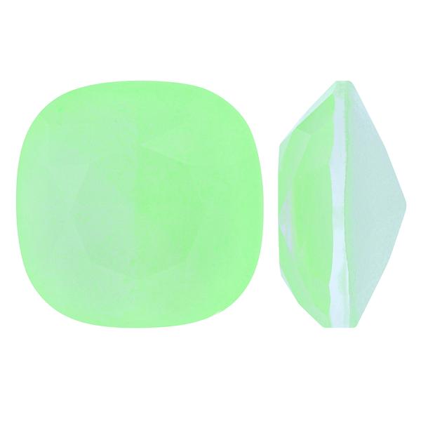 Bling! 4470 Crystal Square Cushion-Cut Fancy Stone, Neon Green 12mm