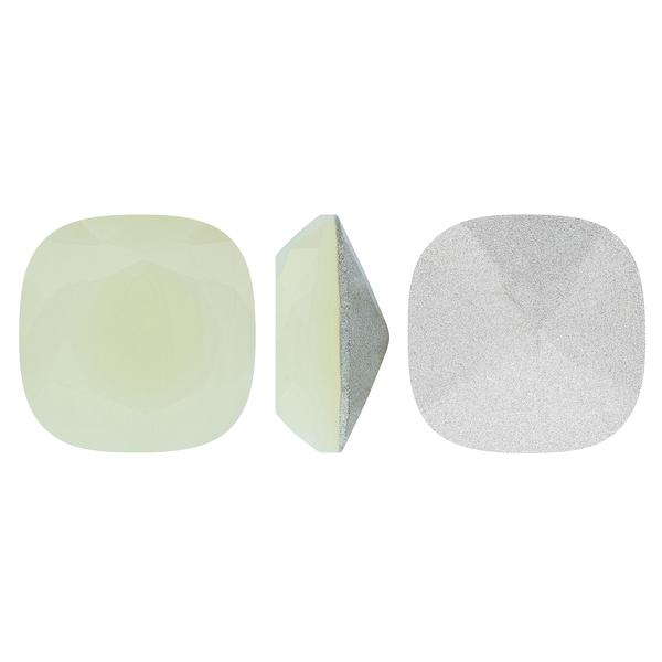 Bling! 4470 Crystal Square Cushion-Cut Fancy Stone, Sand Opal 12mm