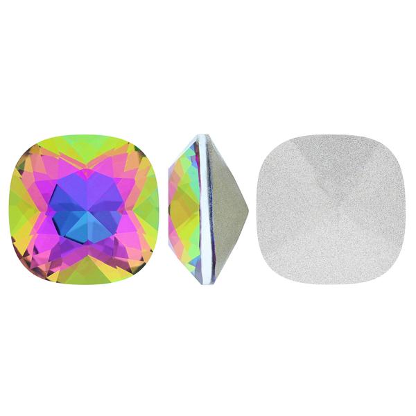 Bling! 4470 Crystal Square Cushion-Cut Fancy Stone, Volcano 12mm