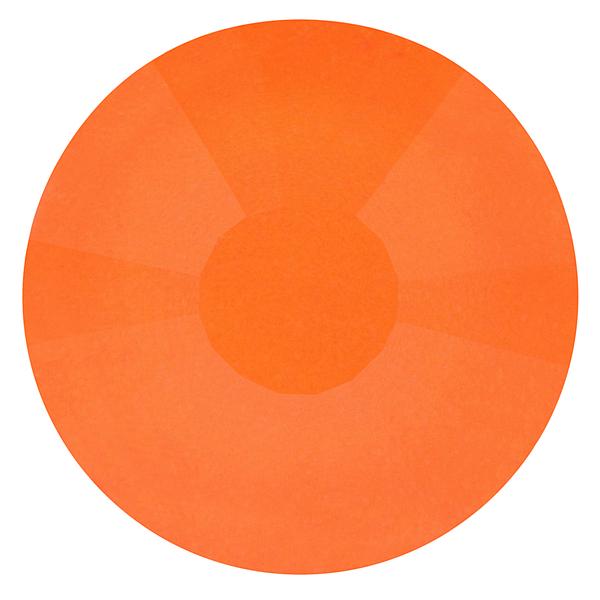 Bling! 2088 Round Flat Back Rhinestones Electric Orange ss10
