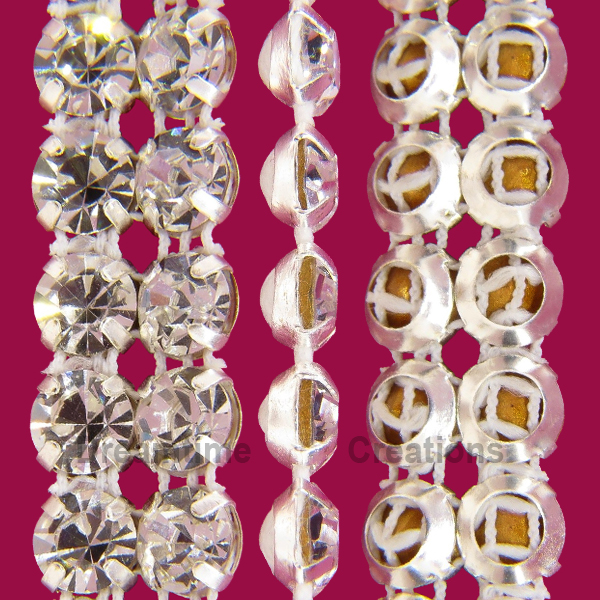 Metal Set Rhinestone Banding