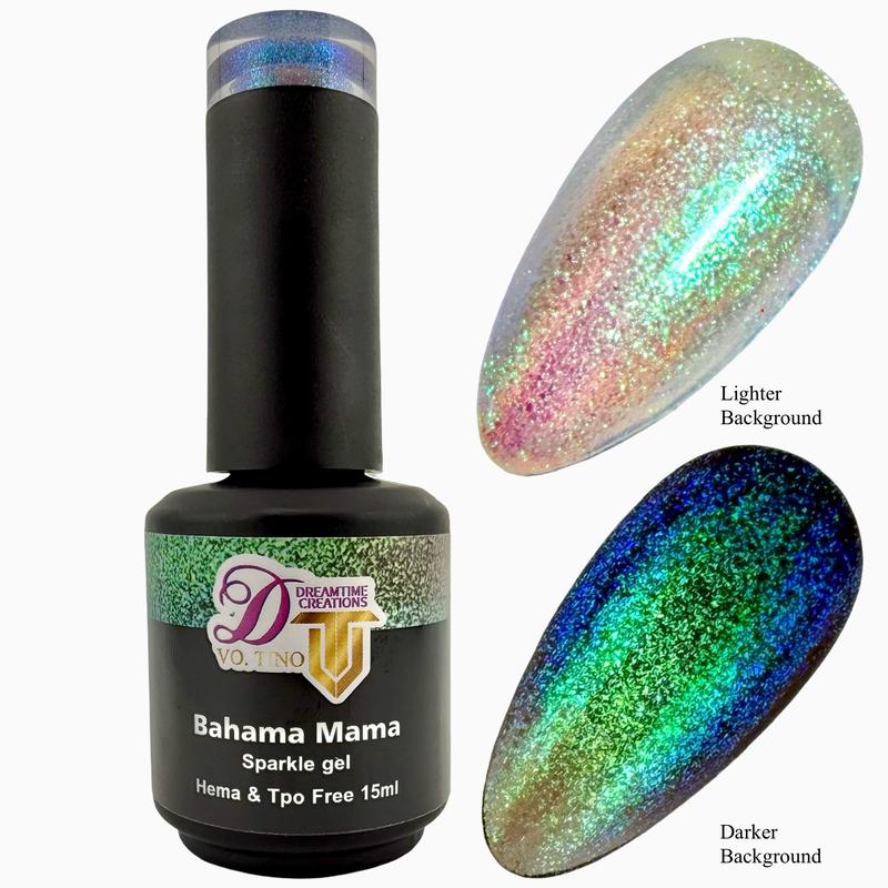 Tino Vo Sparkle Gel Polish, Bahama Mama