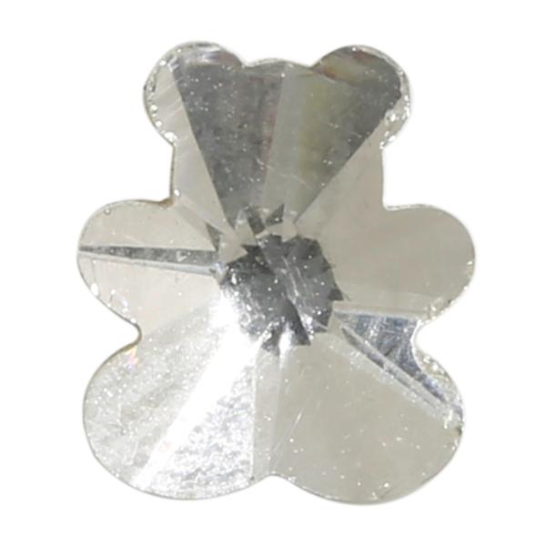 Spark Teddy Bear Shaped Flat Back Crystal 7x6mm