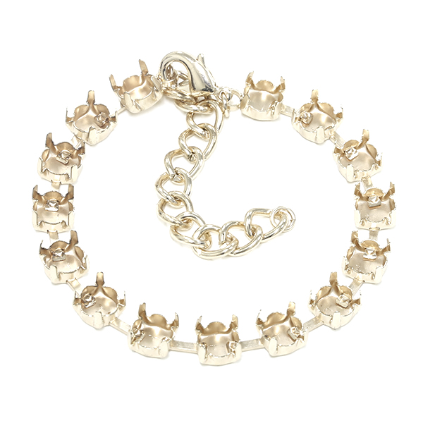 Empty 15 Cup Chain Bracelet SS29 Rose Gold