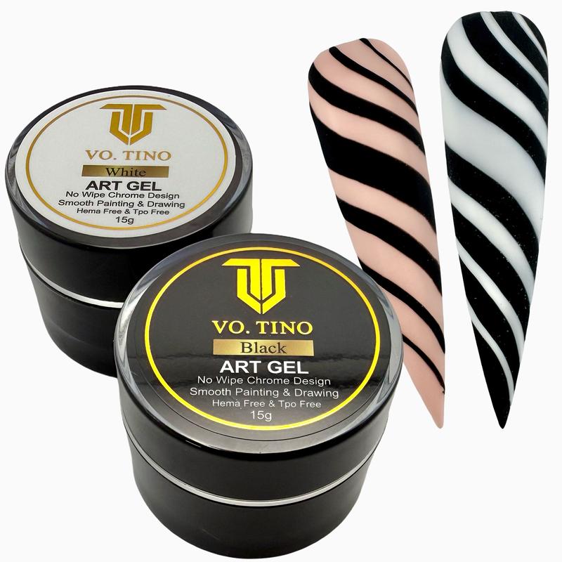 Tino Vo Art Gel Big Black & White Combo