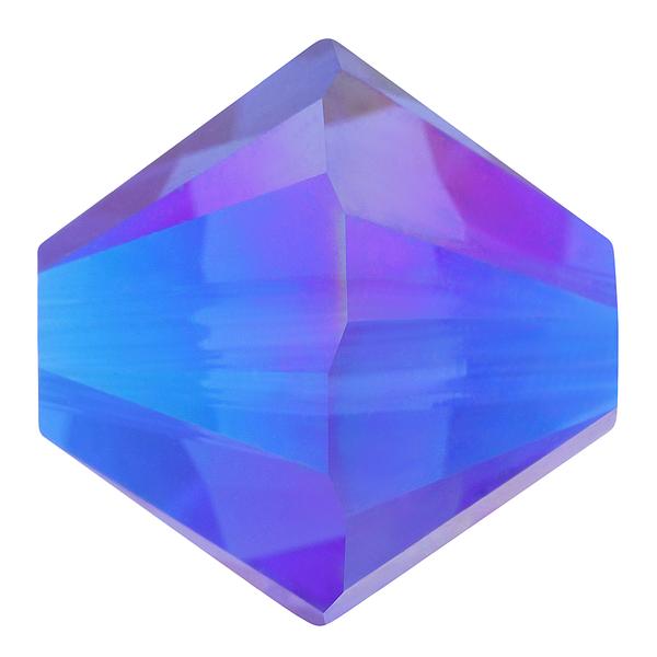 Swarovski 5328 Xilion Bicone Bead Majestic Blue Shimmer 2x 8mm
