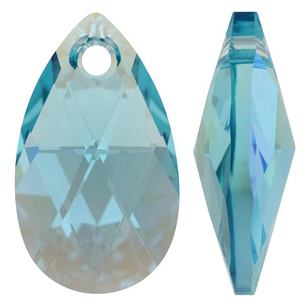 Dreamtime Crystal DC 6106 Pear Shaped Pendant Light Turquoise Shimmer 16mm