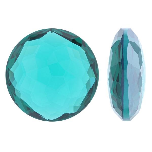 Dreamtime Crystal DC 1383 Thin Round Stone Emerald Ignite 14mm