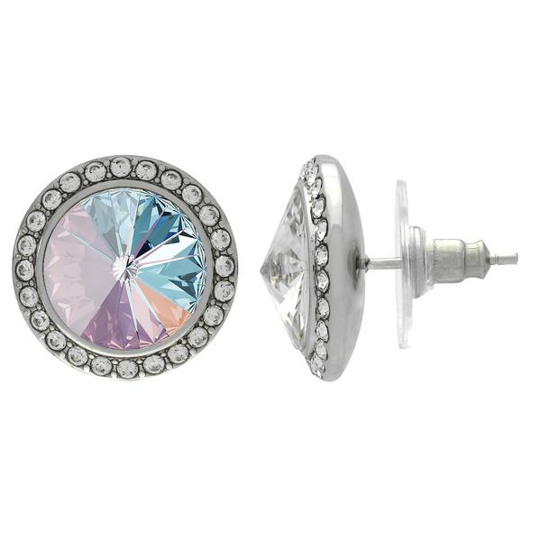 Crystalized with Dreamtime Crystal Stud Earrings for Dance Crystal Lavender DeLite/Crystal 17mm
