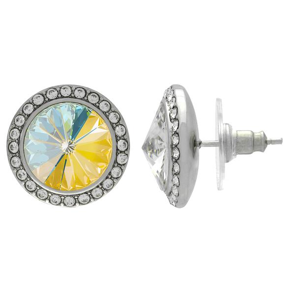 Crystalized with Dreamtime Crystal Stud Earrings for Dance Crystal Sunshine DeLite/Crystal 17mm