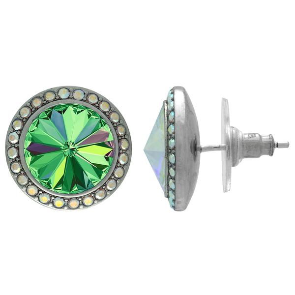 Crystalyzed with Dreamtime Crystal Stud Earrings for Dance Crystal Vitrail Medium/Crystal AB 13mm