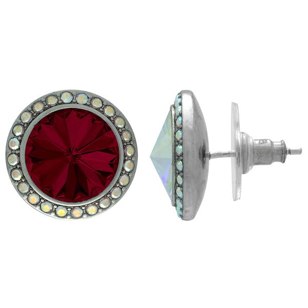 Crystalyzed with Dreamtime Crystal Stud Earrings for Dance Siam/Crystal AB 13mm