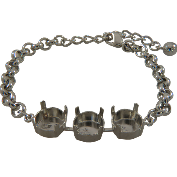 Premium Austrian Empty 3 Box Bracelets 11 mm for Dreamtime Crystal 1122 SS 47