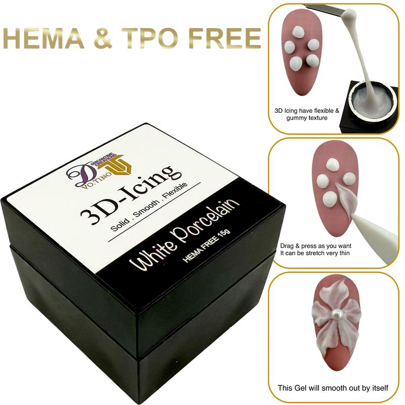 Tino Vo 3D Icing: White Porcelain, 15 Grams