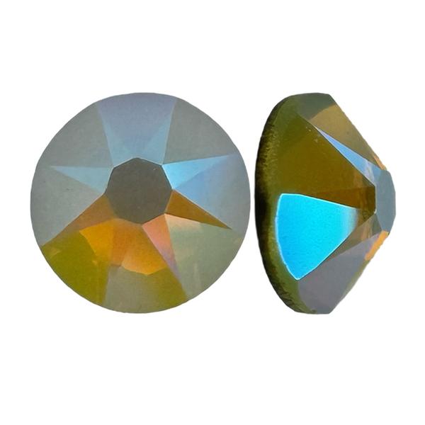 Swarovski 2088 XIRIUS Rose Flat Back Chrysolite Opal Shimmer SS20