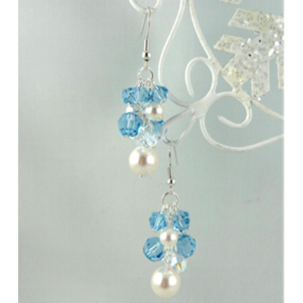 Frozen Inspired Do it Yourself Earring Kit with Dreamtime Crystal Crystals