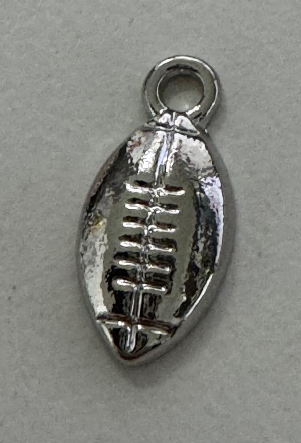 Silver Football Charm