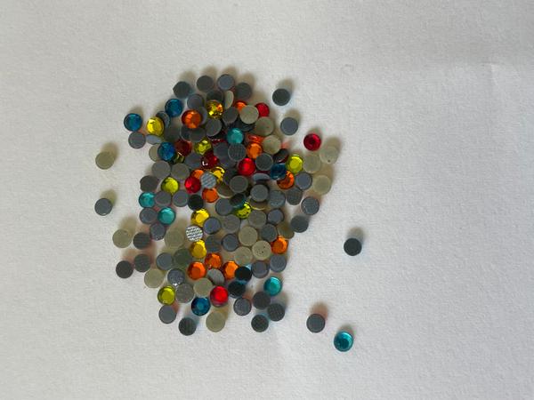 CraftSafe Crystalina Low Lead Hot Fix Rhinestones 3mm Tropical Mix