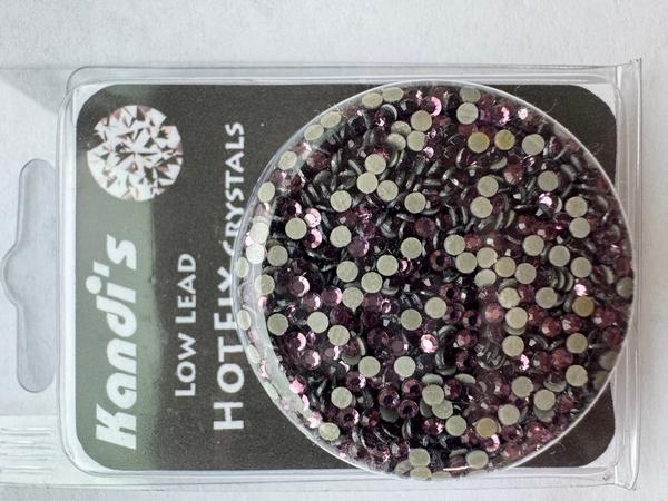 CraftSafe Crystalina Low Lead Hot Fix Rhinestones 2mm Amethyst, 800 Pieces