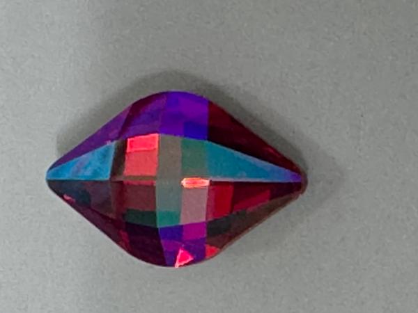 Dreamtime Crystal 4230 Lemon Fancy Stone Light Siam Glacier Blue 19x12mm