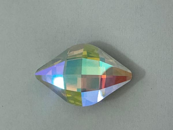 Dreamtime Crystal 4230 Lemon Fancy Stone White Opal Glacier Blue 19x12mm