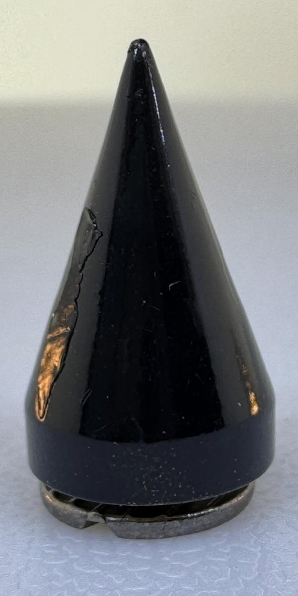 Screw Back Cone Spike 15mm Black