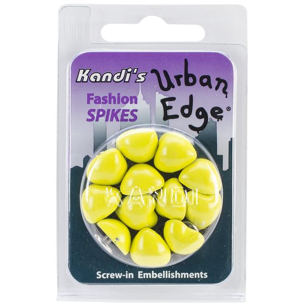 Screw Back Heart Spike 12 x 5.7mm Lemon