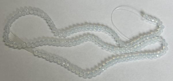 Spark Briolette Beads White Opal 4mm